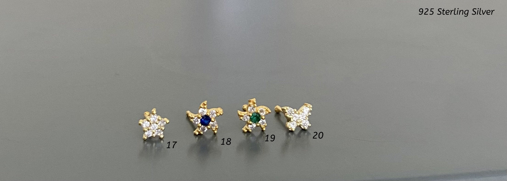 Sterling Silver Nose Stud | Evil Eye , Crown Star Nose Stud | Indian Nose Stud | Tiny Nose Stud | Nose Bone Style | Cute Nose Stud
