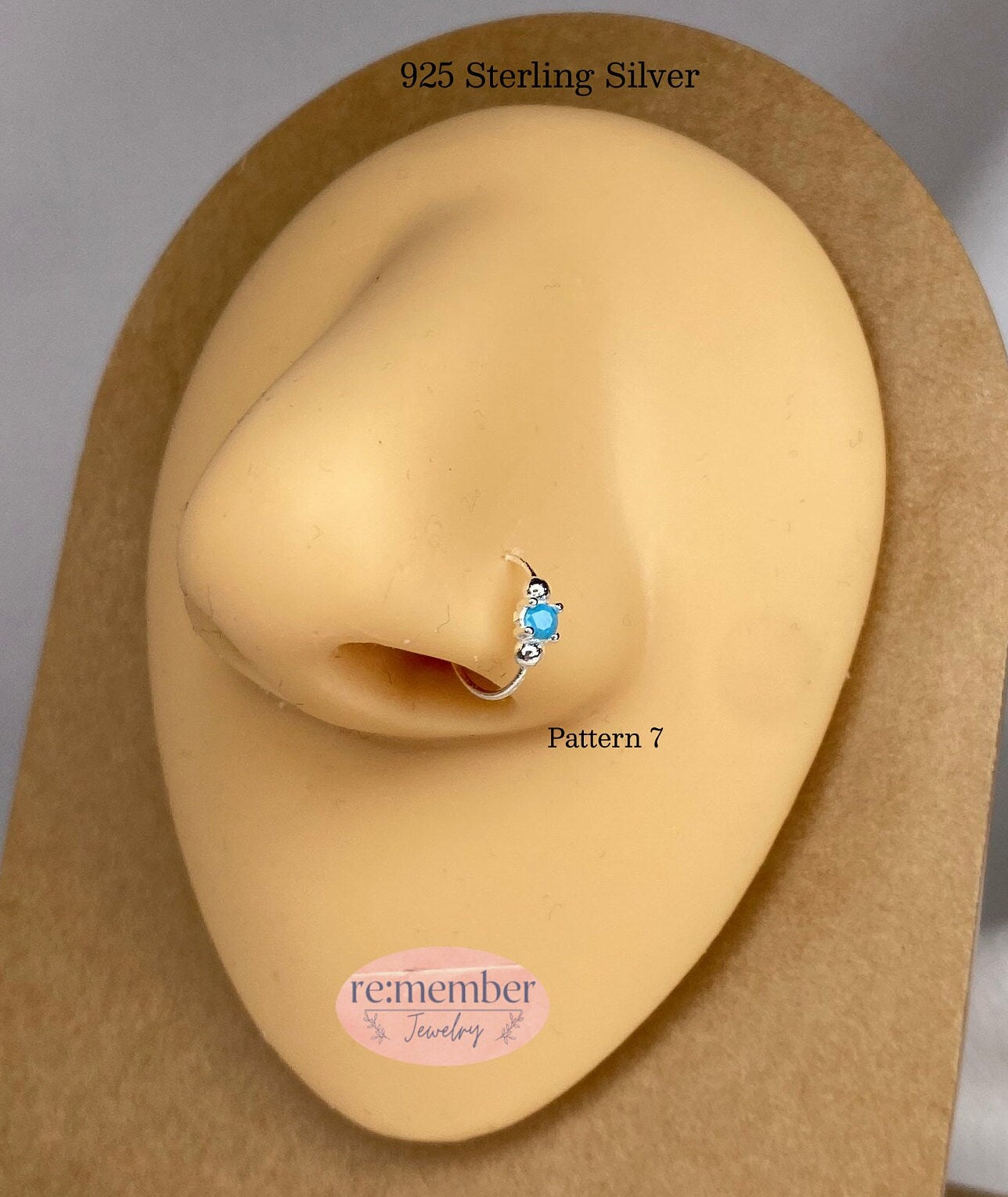Sterling Silver Gold Hoop Nose Ring | 3 Ball Nose Ring | 925 Sterling Silver Nose Ring | Seamless Nose Ring | Indian Hoop Nose Ring
