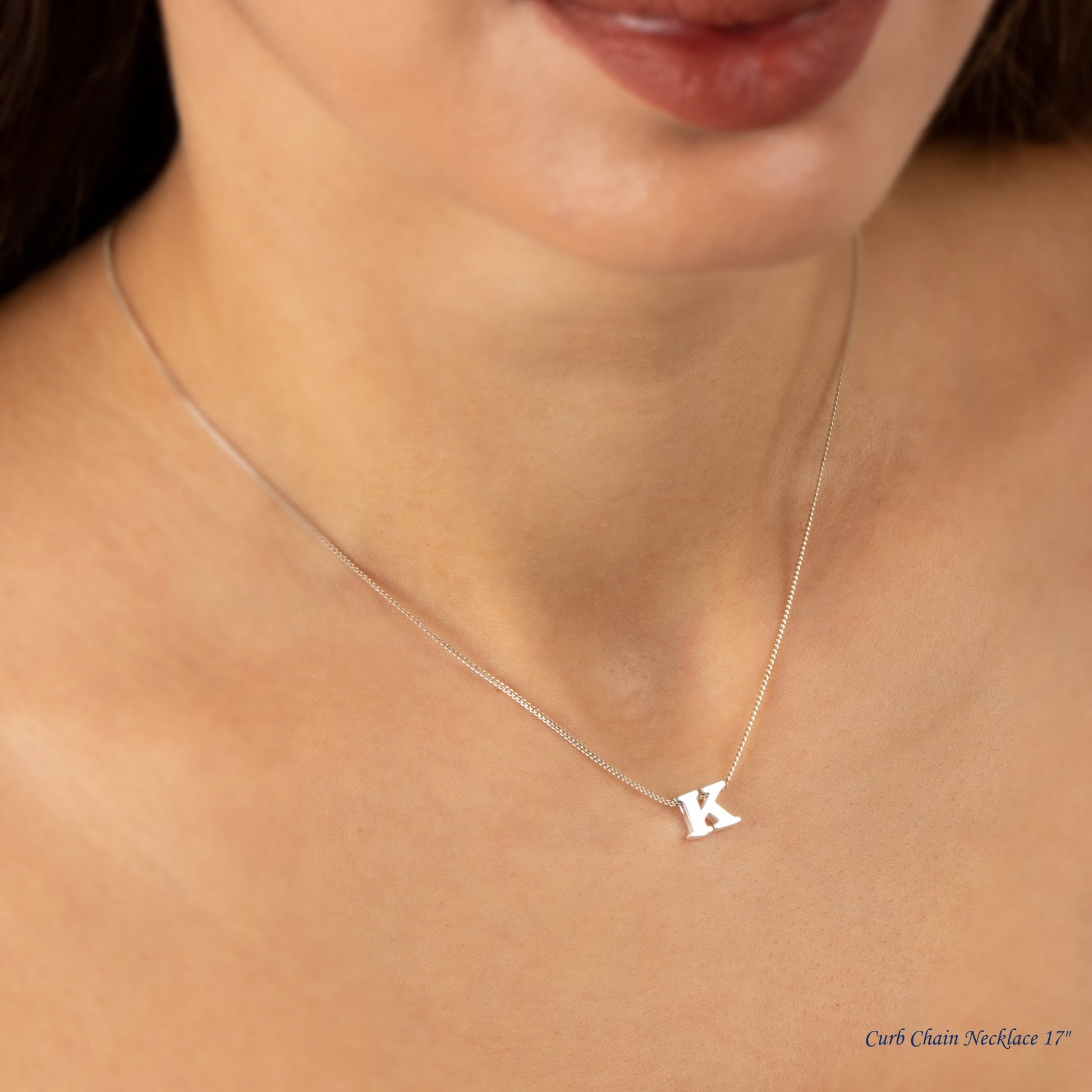 Personalized Dainty initial Necklace | Custom Letter Necklace | Tiny initial Charm in Silver , Gold  Rose | Delicate letter | Gift for Her
