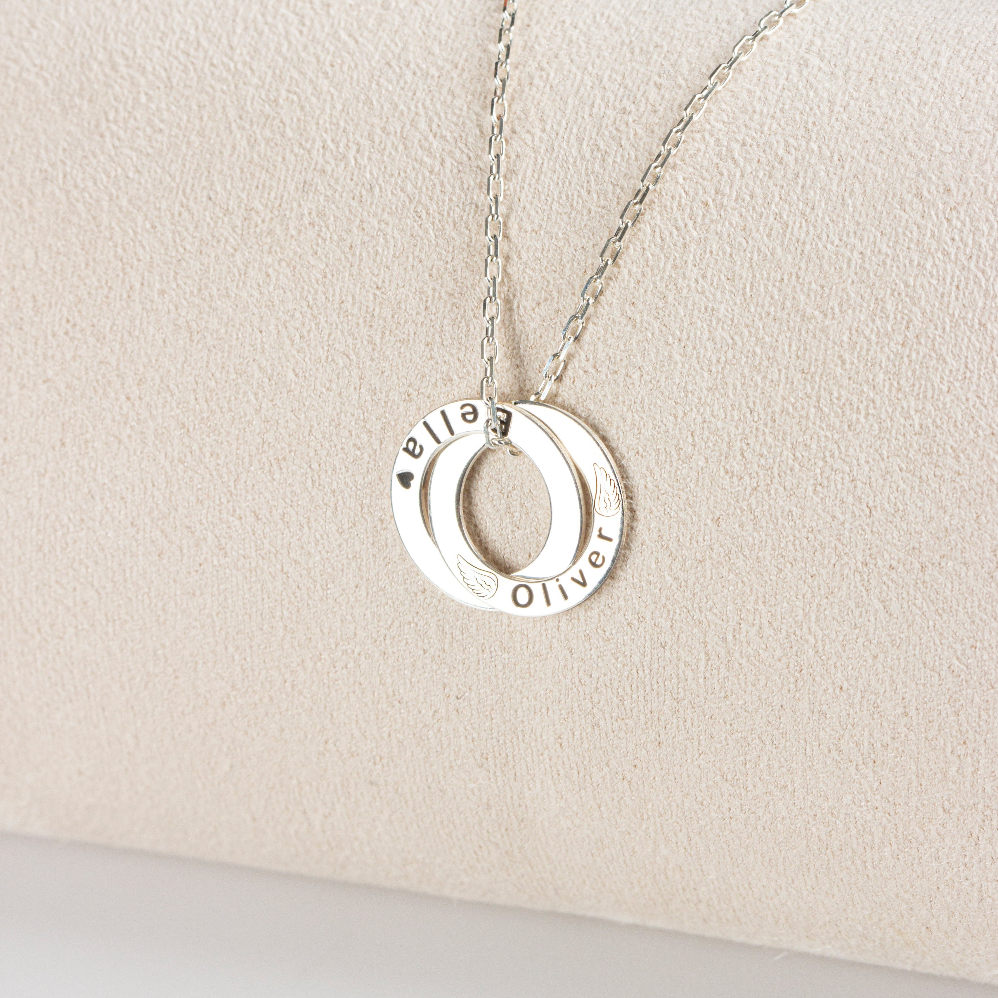 Personalised 9ct White Gold Oval 25mm Photograph Pendant
