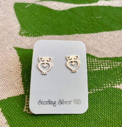 Sterling Silver Funny Animal Earrings | Owl Earrings | Unicorn Earrings | Fish | Mermaid Earrings | Squirrel Earrings | Pineapple Earrings