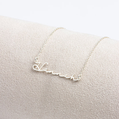 Gold Name Necklace | Sterling Silver Handwriting Name Necklace | Gold , Rose Gold , Silver | Best Friend Christmas Gift | Mom Birthday Gift